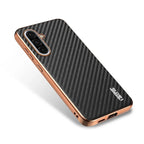 Samsung Galaxy A37 5G Gold Electroplated Carbon Fiber Texture Case