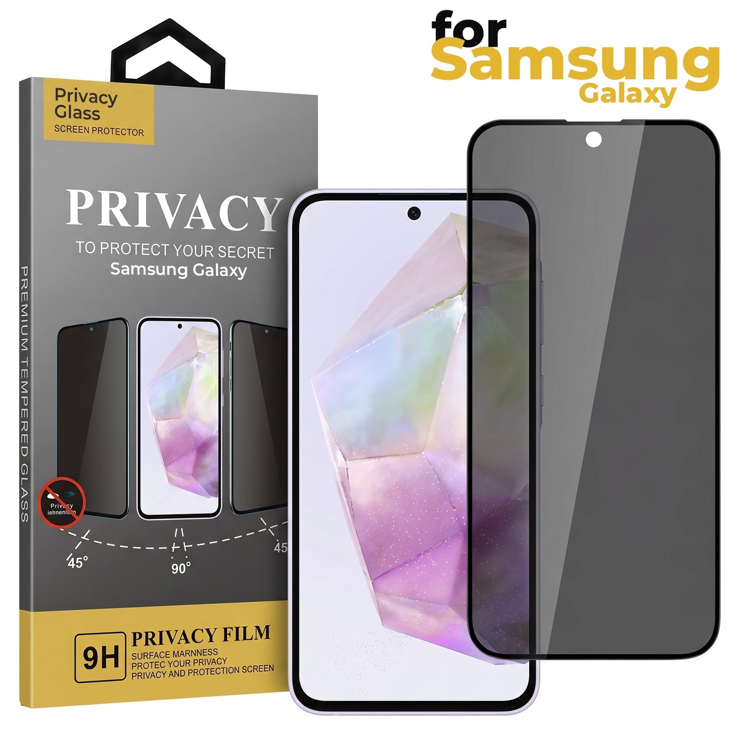 Samsung Galaxy A36 5G Luxury Four Corner Invincible Bracket Ring Stand Case