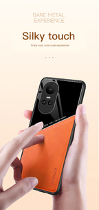 Oppo Reno 10 5G Luxury Generous® Leather Protective Back Case