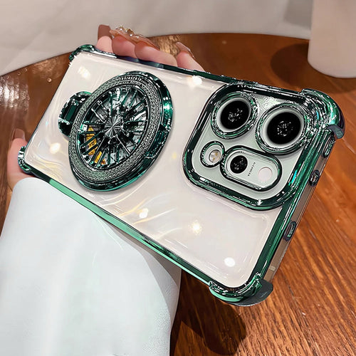 Oppo Reno 14 Pro 5G Premium Stress Buster Wheel Rotating Shockproof Airbags Case