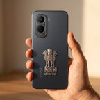 Vivo T5 Pro 5G Compatible Satyamev Jayate 3D Metal Emblem Sticker