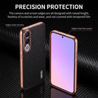 Vivo V70 FE 5G Gold Electroplated Carbon Fiber Texture Case