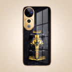 Vivo V40 Pro 5G F1 Racing Car Gold Electroplated Glass Phone Back Case