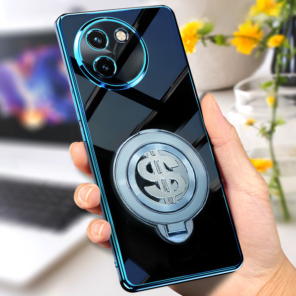 Vivo T3X 5G Electroplating Dollar Case