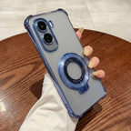 Vivo T5 Pro 5G Original Luxury Magnifier Ring Stand Shockproof Airbags Corner Case