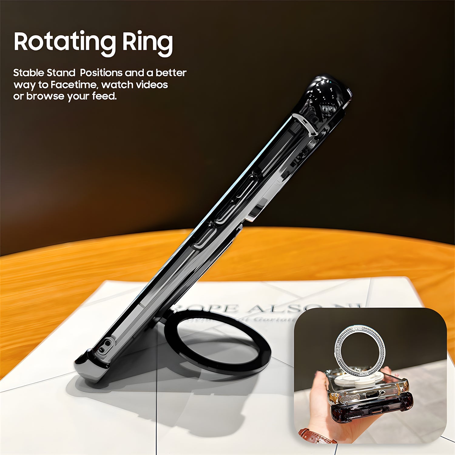 Vivo T5 Pro 5G Premium Stress Buster Wheel Rotating Shockproof Airbags Case