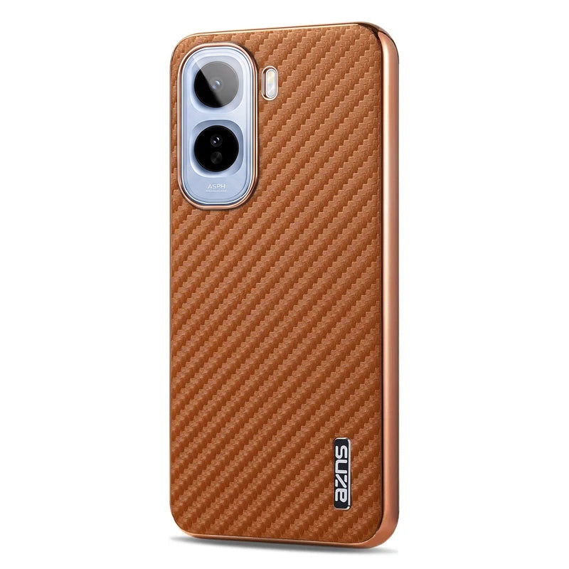 Vivo T5 Pro 5G Gold Electroplated Carbon Fiber Texture Case