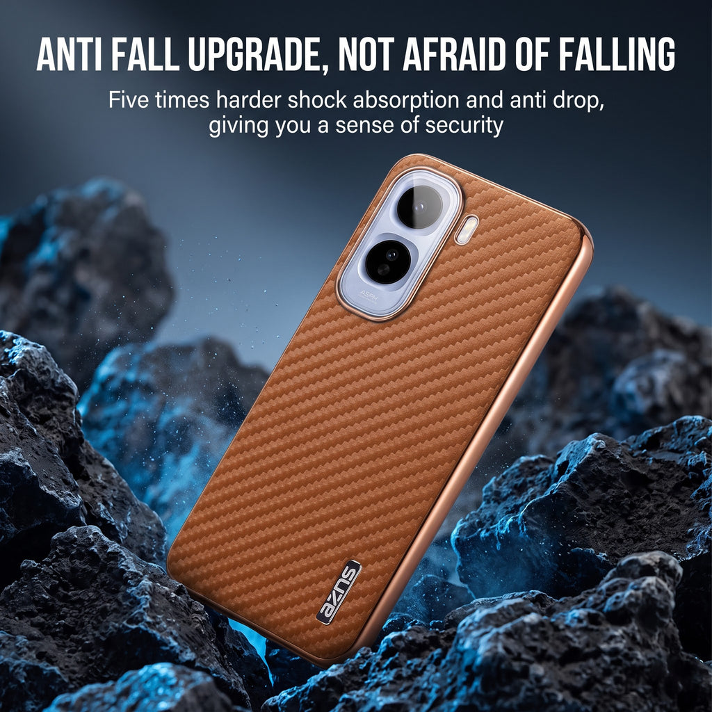 Vivo T5 Pro 5G Gold Electroplated Carbon Fiber Texture Case
