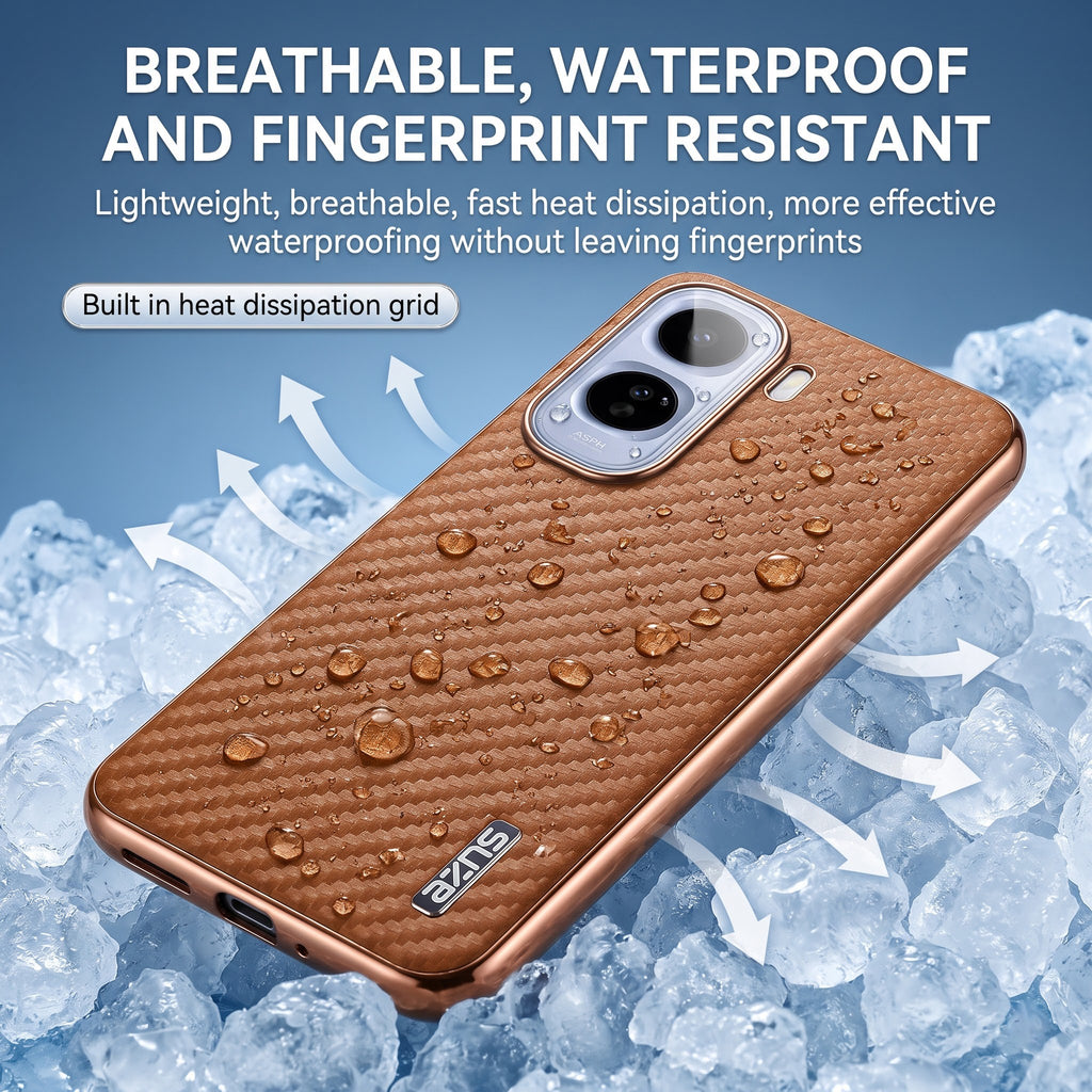Vivo T5 Pro 5G Gold Electroplated Carbon Fiber Texture Case