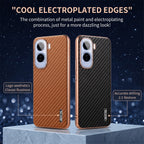 Vivo T5 Pro 5G Gold Electroplated Carbon Fiber Texture Case