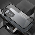 Vivo V40 Pro 5G Aluminium Metal Bumper Shield Transparent Back Case