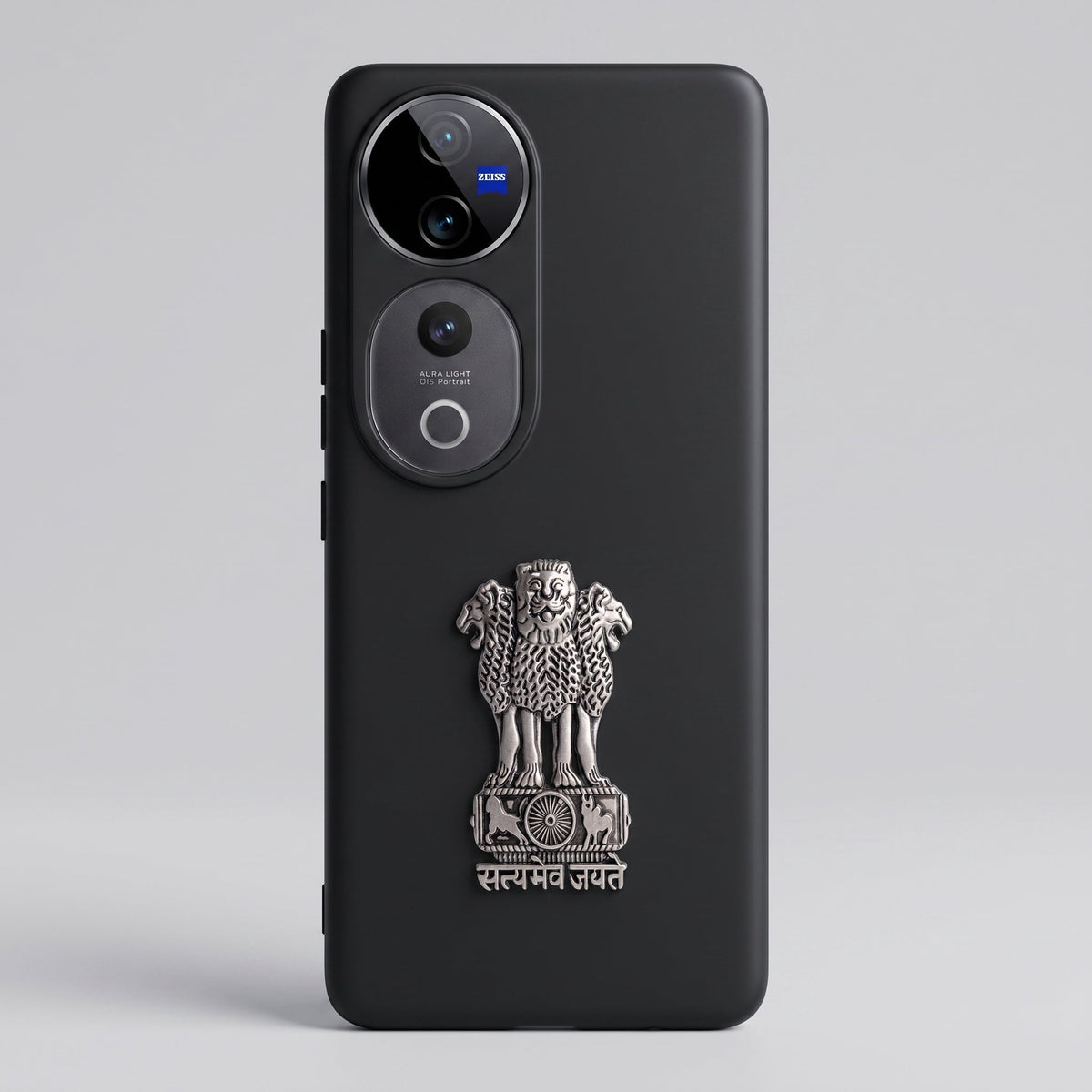 Vivo V40 Pro 5G Compatible Satyamev Jayate 3D Metal Emblem Sticker