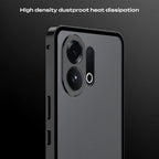 Vivo V60 5G Aluminium Metal Bumper Shield Transparent Back Case