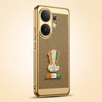 Vivo V60 5G Tri-Color Satyamev Jayate Mesh Electroplated Heat Dissipation Case