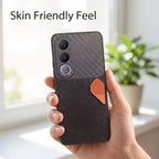 Vivo V70 FE 5G Carbon Fiber Heat Dissipation Leather Hybrid Phone Case