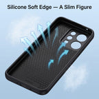 Vivo V70 5G Carbon Fiber Heat Dissipation Leather Hybrid Phone Case