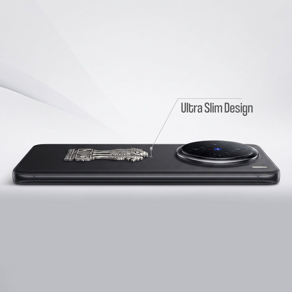 Vivo X200 5G Compatible Satyamev Jayate 3D Metal Emblem Sticker