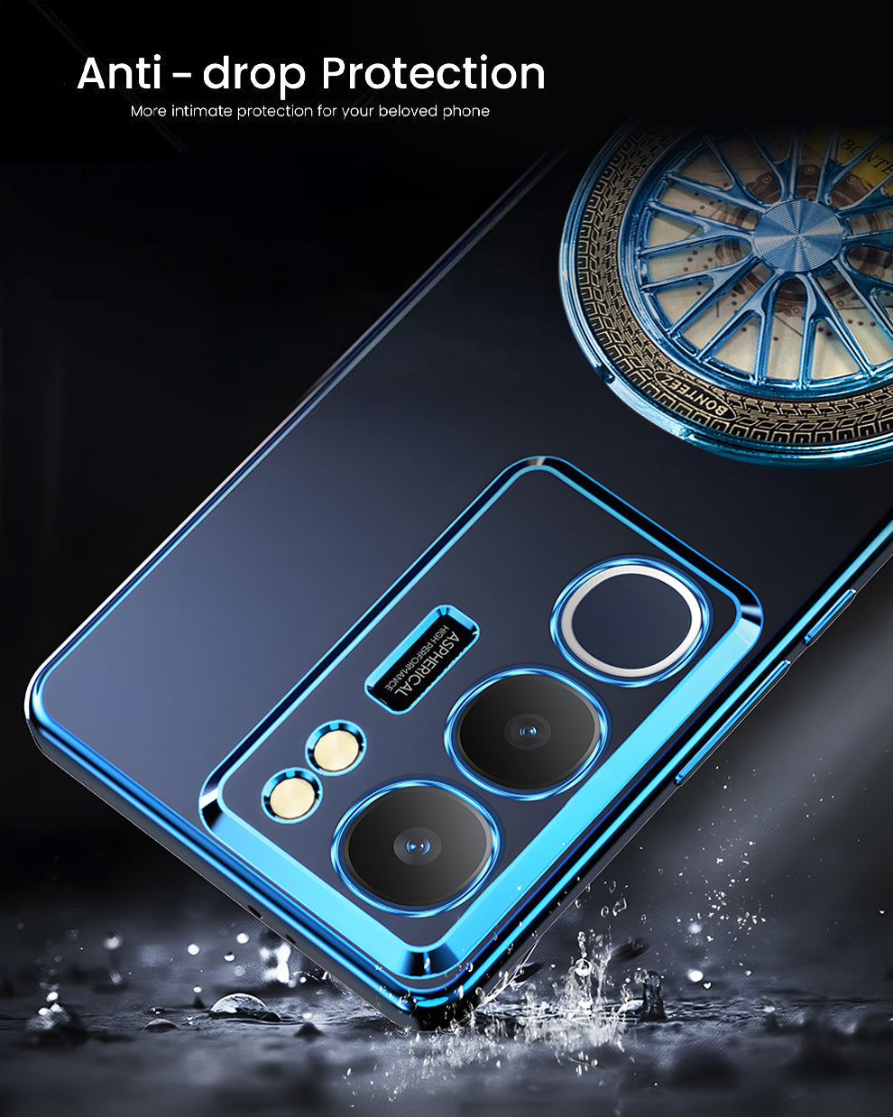 Vivo Y300 5G Ferrari Wheel Electroplating Case