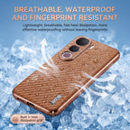 Vivo Y400 Pro 5G Gold Electroplated Carbon Fiber Texture Case