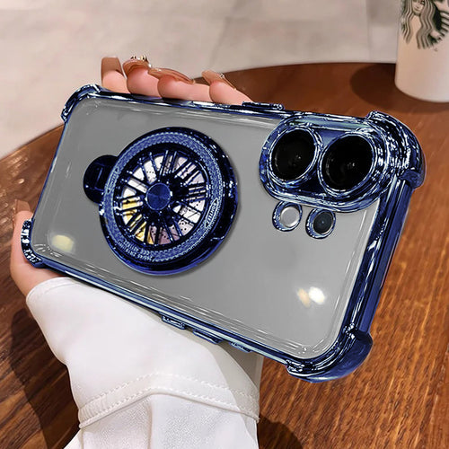 Vivo T4 Pro 5G Premium Stress Buster Wheel Rotating Shockproof Airbags Case