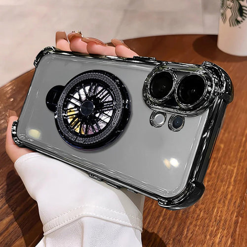 Vivo T4 Pro 5G Premium Stress Buster Wheel Rotating Shockproof Airbags Case
