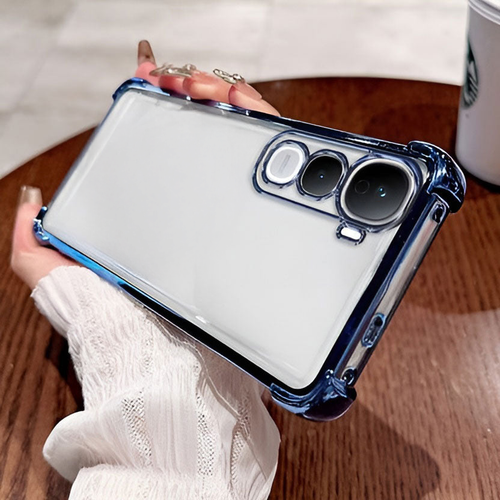 Vivo Y400 Pro 5G Transparent Shockproof Case With Airbag Corners