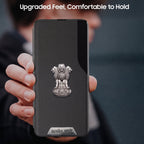 Vivo Y200 Pro 5G Metal Satyamev Jayate 2-in-1 Emblem Half-Window Leather Flip Case