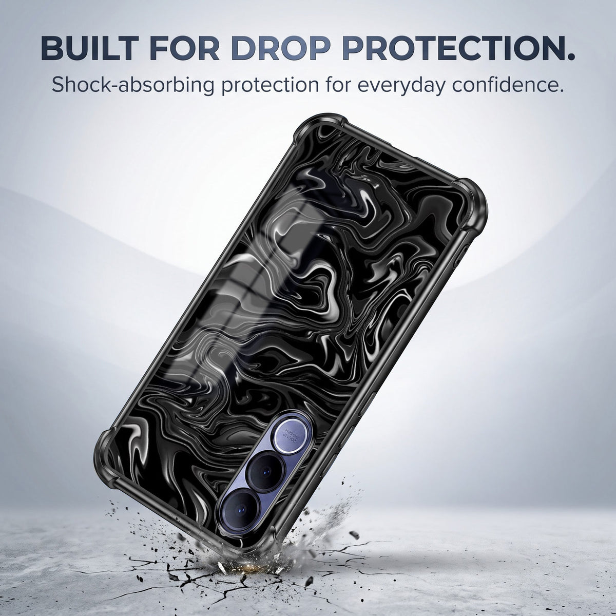 Vivo V70 FE 5G Dark Swirl Airbags Printed Back Case