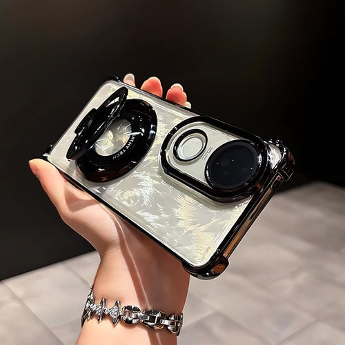 Vivo V50e 5G Original Luxury Magnifier Ring Stand Shockproof Airbags Corner Case