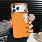 iPhone 17 Pro & 17 Pro Max Soft PU Leather Texture Magnetic Magsafe Case