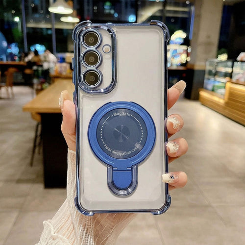 Samsung Galaxy A56 5G Luxury Four Corner Invincible Bracket Ring Stand Case