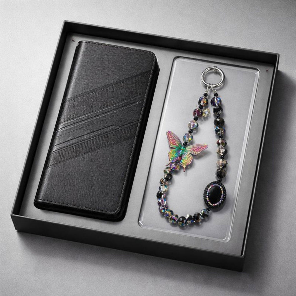 Samsung Galaxy A36 5G Retro PU Leather Magnetic Wallet Flip Case with Charm Strap