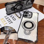 Oppo Reno14 5G Original Luxury Magnifier Ring Stand Shockproof Airbags Corner