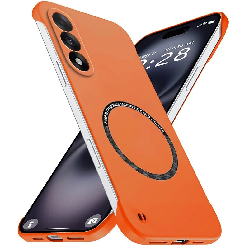 OnePlus Nord CE4 5G Frameless Magnetic Wireless Charging Case - Ultra-Slim Clear MagSafe Compatible Cover