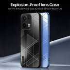 Oppo Reno13 5G Triangle Pattern Matte Back Shockproof Case