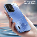 Oppo Reno13 5G Triangle Pattern Matte Back Shockproof Case