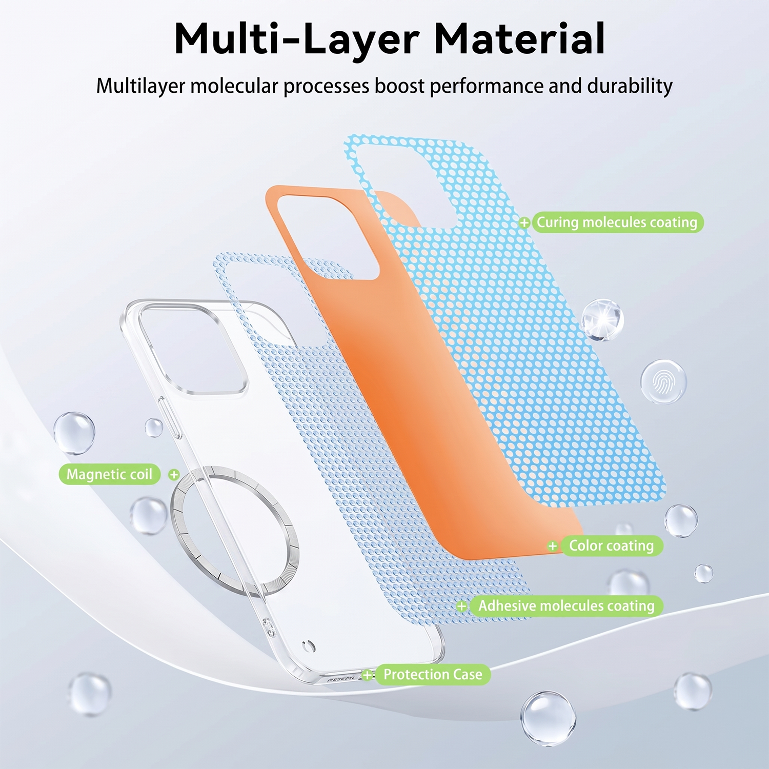 Oppo Reno15 5G Frameless Magnetic Wireless Charging Case — Ultra-Slim Clear MagSafe Compatible Cover
