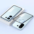 Vivo X200 FE 5G Aluminium Metal Bumper Shield Transparent Back Case