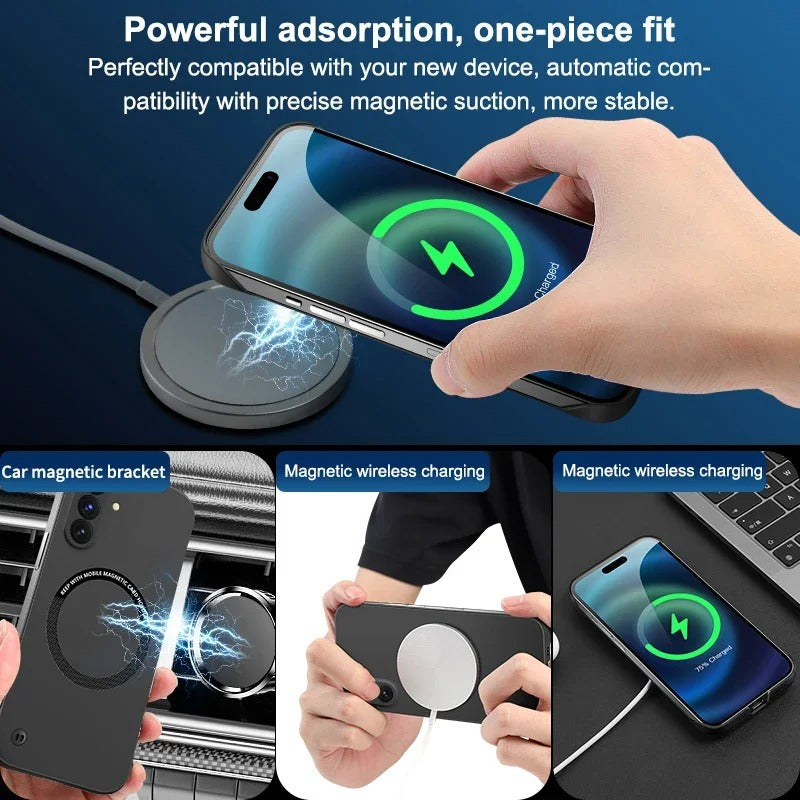Samsung Galaxy A56 5G Frameless Magnetic Wireless Charging Case - Ultra-Slim Clear MagSafe Compatible Cover