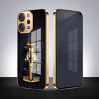 Vivo V70 5G F1 Racing Car Gold Electroplated Glass Phone Back Case