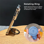 Vivo T5x 5G Rotating Ring Stand Back Case