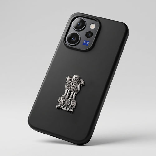 Vivo V70 Elite 5G Compatible Satyamev Jayate 3D Metal Emblem Sticker