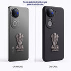 Vivo V50 5G Compatible Satyamev Jayate 3D Metal Emblem Sticker